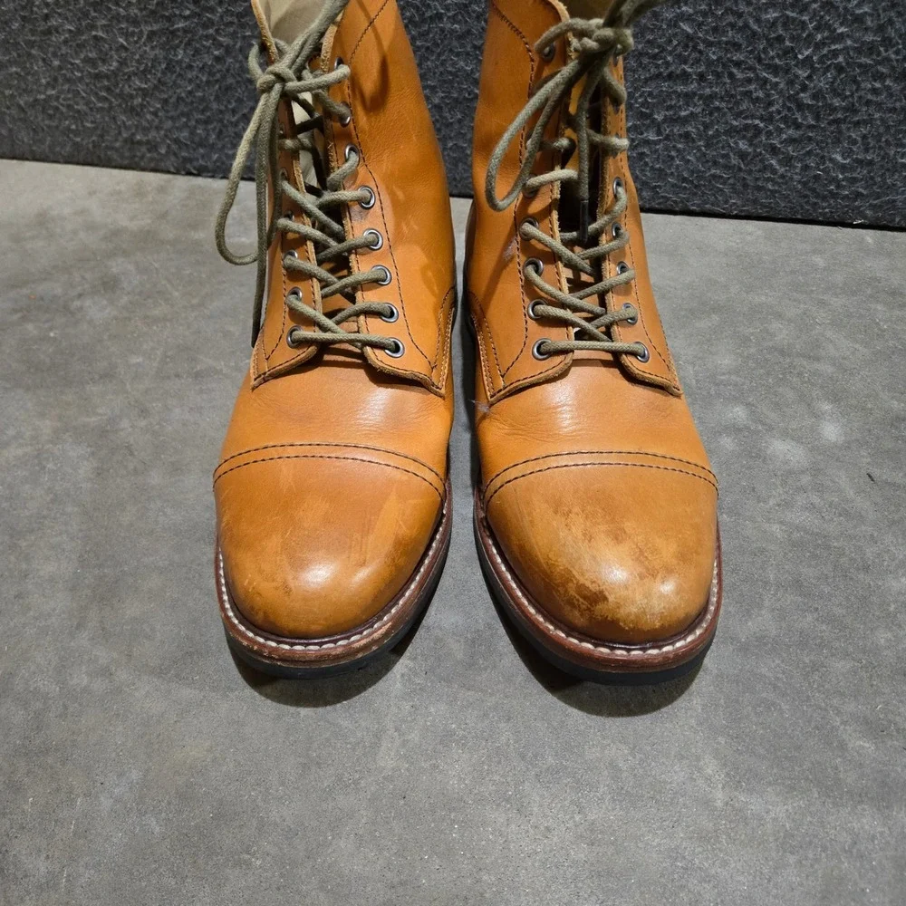 Kendal & Hyde Co Cap Toe Service Boots 43 US 10 Tan Goodyear Welt Leather
